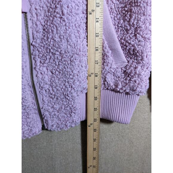 Universal Thread Sherpa Winter Coat Bomber Jacket Women XS Collared Lined New - Picture 8 of 10